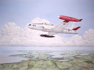 "T-33 Over Gimli"